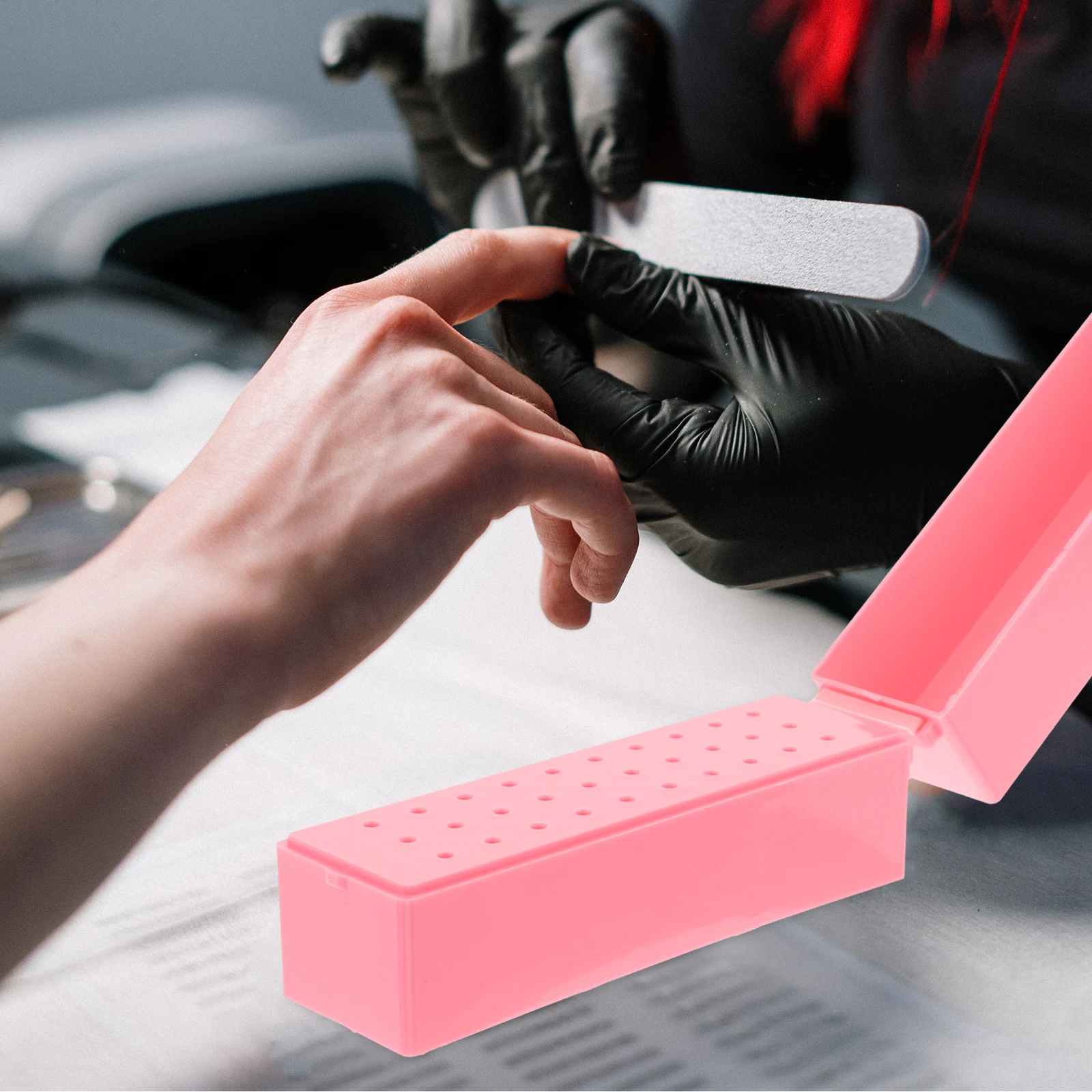 Nail Drill Bits Storage Box 30 Holes Organizer Case Plastic Display Rack Compact Durable Nail Accessories Holder Stand
Nail Drill Bits Storage Box 30 Holes Organizer Case Plastic Display Rack Compact Durable Nail Accessories Holder Stand