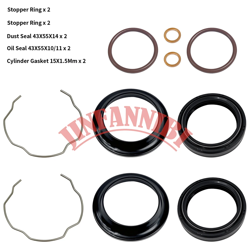 Комплект пыле- и маслозащитных уплотнителей передней вилки и уплотнительных колец для Suzuki GSX1300R Hayabusa 2008-2018, 2019, 2020, 2021, 2022, 2023, 2024
Комплект пыле- и маслозащитных уплотнителей передней вилки и уплотнительных колец для Suzuki GSX1300R Hayabusa 2008-2018, 2019, 2020, 2021, 2022, 2023, 2024