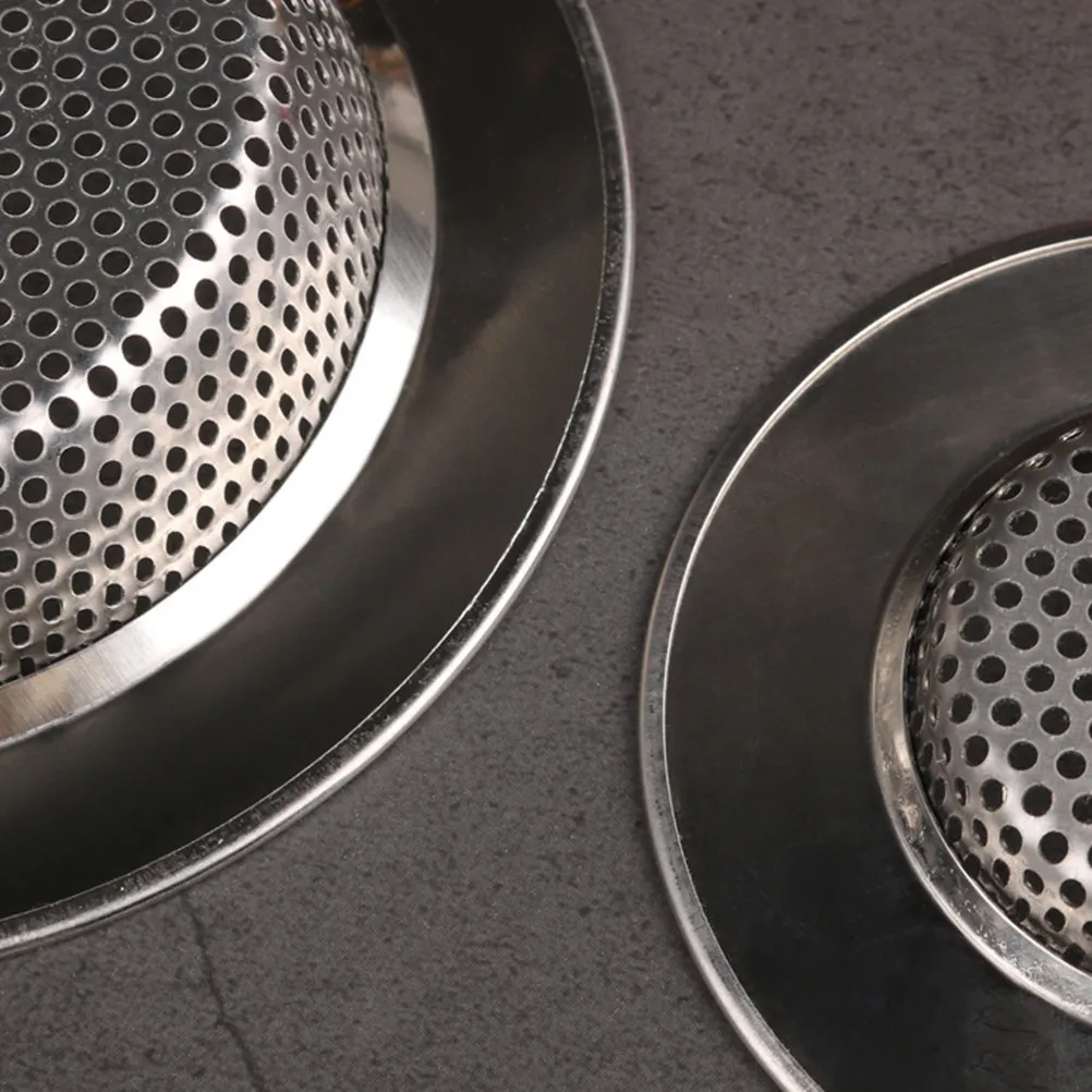 5Pcs Stainless Steel Sink Filter Covers Heavy Duty Drain Strainers for Kitchen Bathroom Laundry Hair Catcher Clog Preventer
5Pcs Stainless Steel Sink Filter Covers Heavy Duty Drain Strainers for Kitchen Bathroom Laundry Hair Catcher Clog Preventer