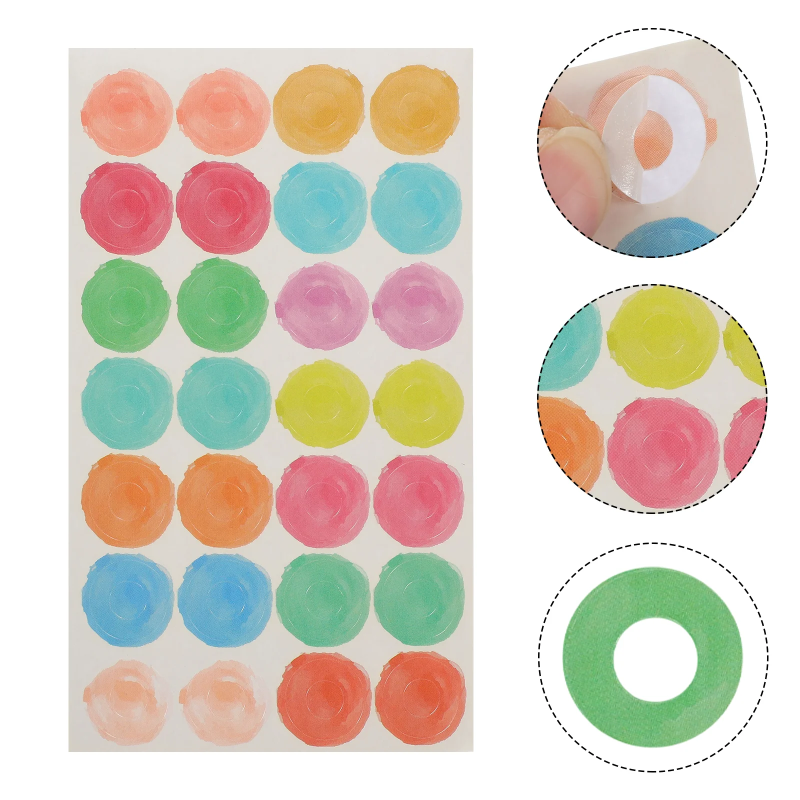 20 Sheets Paper Reinforcement Stickers Loose-leaf Hole Patching Decorative Round Tabs
20 Sheets Paper Reinforcement Stickers Loose-leaf Hole Patching Decorative Round Tabs