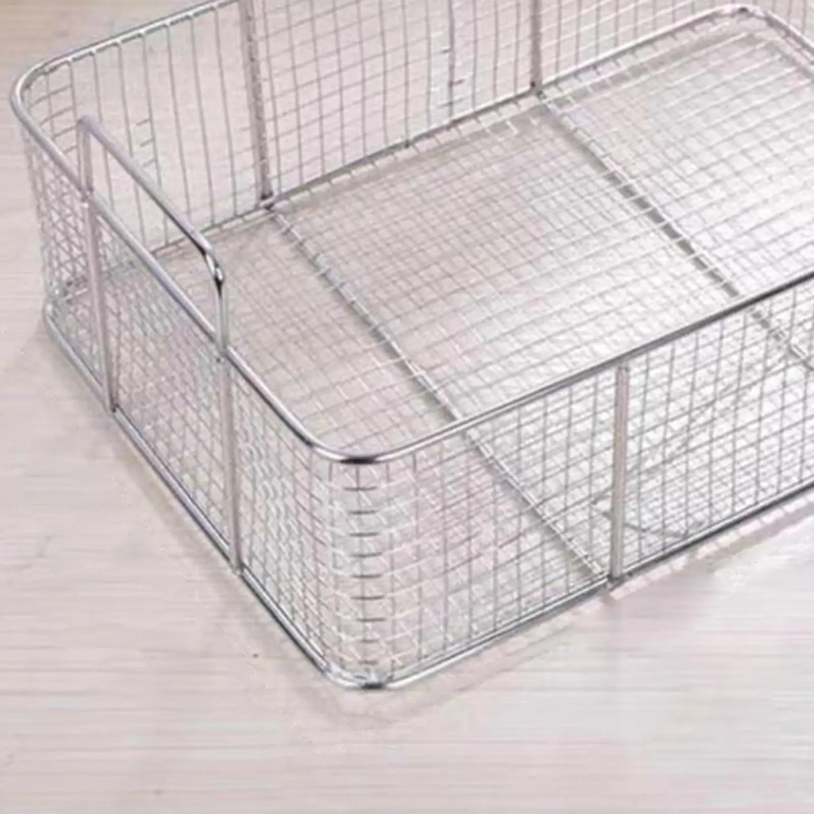 Rectangular Food Serving Basket Stainless Steel Fry Tray Organizer for Outdoor Camping Events
Rectangular Food Serving Basket Stainless Steel Fry Tray Organizer for Outdoor Camping Events