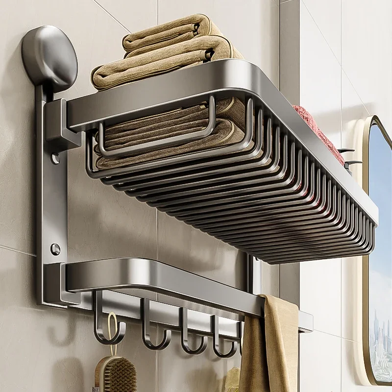 Space Aluminum Suction Cup Bath Towel Rack Foldable Wall Mounted Minimalist Bathroom Organizer
Space Aluminum Suction Cup Bath Towel Rack Foldable Wall Mounted Minimalist Bathroom Organizer