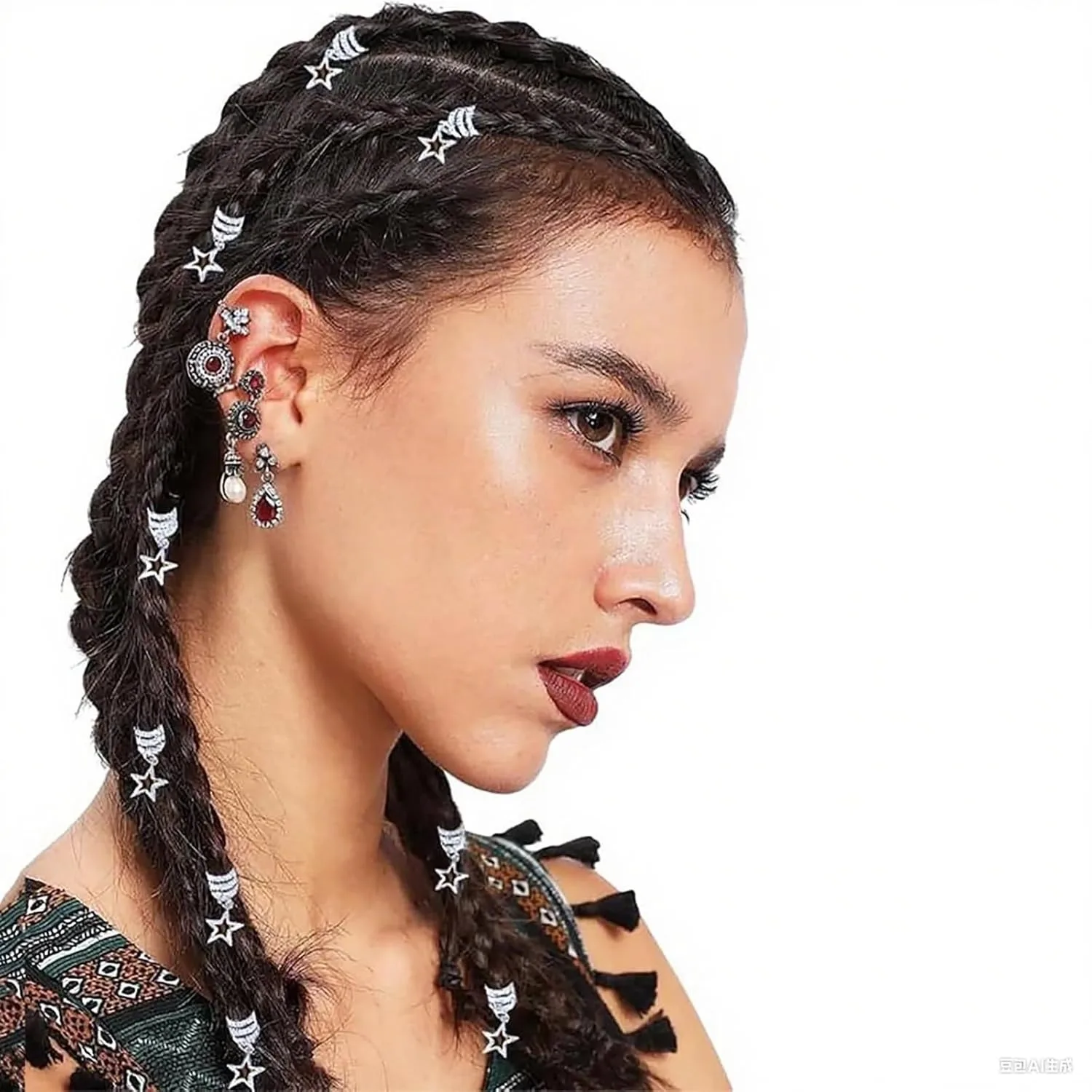 20 Pack Gold Silver Star Hair Rings For Dreadlocks Hollow Metal Braid Cuffs Extension Decor DIY Kit Non Slip Durable
20 Pack Gold Silver Star Hair Rings For Dreadlocks Hollow Metal Braid Cuffs Extension Decor DIY Kit Non Slip Durable