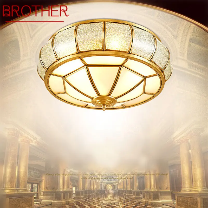 BROTHER Modern Copper Ceiling Lamp Vintage Creative Light Luxury Brass LED Fixtures Decor For Home Living Dining Room
BROTHER Modern Copper Ceiling Lamp Vintage Creative Light Luxury Brass LED Fixtures Decor For Home Living Dining Room