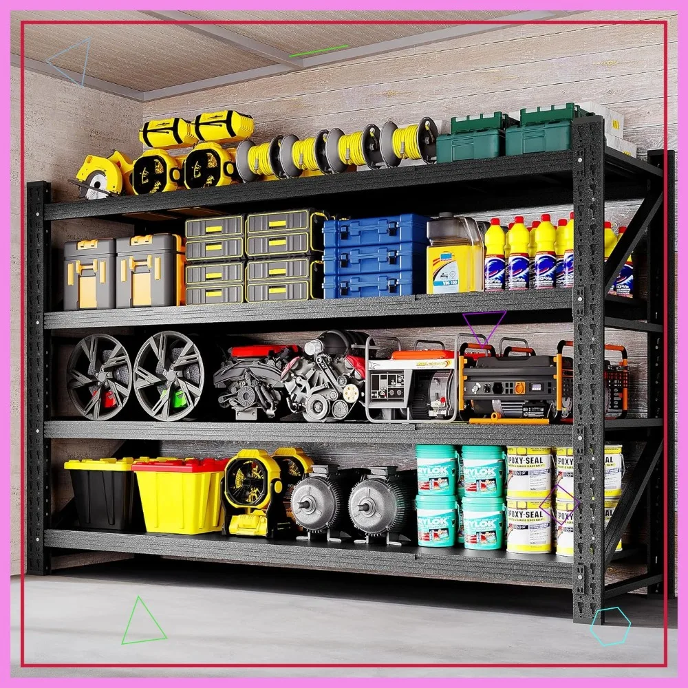 71" Heavy Duty Metal Shelving 5000lbs Capacity Adjustable Storage Rack for Garage Factory Industrial
71" Heavy Duty Metal Shelving 5000lbs Capacity Adjustable Storage Rack for Garage Factory Industrial