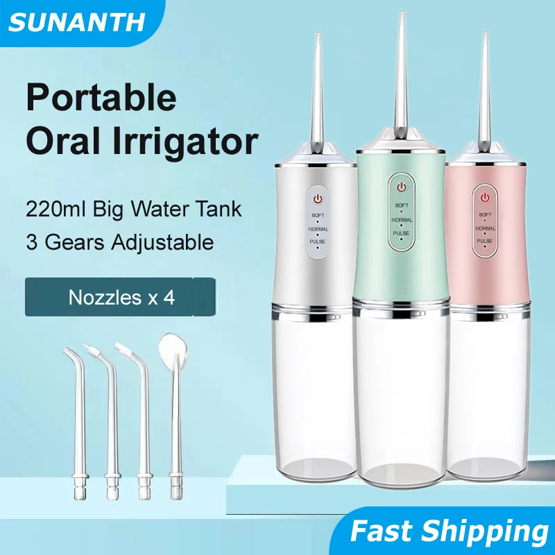 Portable Oral Irrigator Rechargeable 3 Modes 4 Jet Tips Mouth Washing Machine Dental Water Flosser Cleaning Machine For Teeth
Portable Oral Irrigator Rechargeable 3 Modes 4 Jet Tips Mouth Washing Machine Dental Water Flosser Cleaning Machine For Teeth