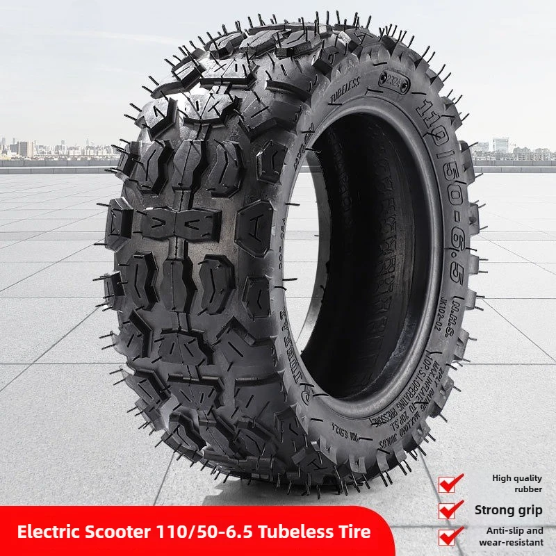 Electric Skateboard Tires - 110/50-6.5 Tubeless Off-Road Tires (Extra Thick Snow/Rugged Terrain) Multi-Terrain Tread Pattern
Electric Skateboard Tires - 110/50-6.5 Tubeless Off-Road Tires (Extra Thick Snow/Rugged Terrain) Multi-Terrain Tread Pattern