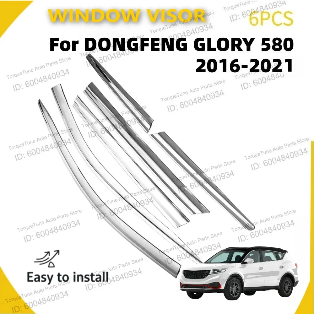 Premium Chrome Trim Window Visor for DONGFENG GLORY 580 2016-2021, 4Pcs Rain Guard Wind Deflector, UV Protection Easy Install
Premium Chrome Trim Window Visor for DONGFENG GLORY 580 2016-2021, 4Pcs Rain Guard Wind Deflector, UV Protection Easy Install