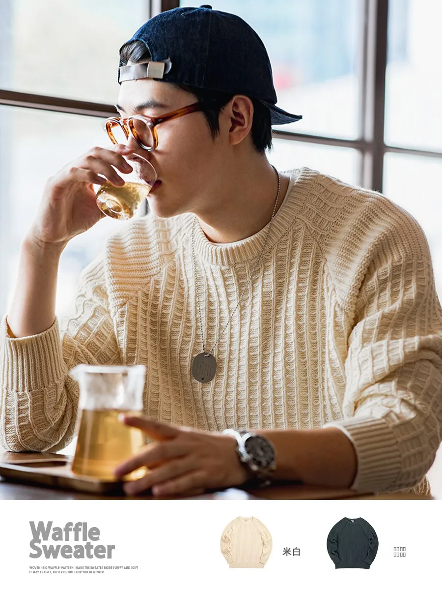 Maden American Casual round Ne Knitwear Men's Warm Inner Wear Base Sweater Spring Thiened Long Sve Cotton Acrylic
Maden American Casual round Ne Knitwear Men's Warm Inner Wear Base Sweater Spring Thiened Long Sve Cotton Acrylic