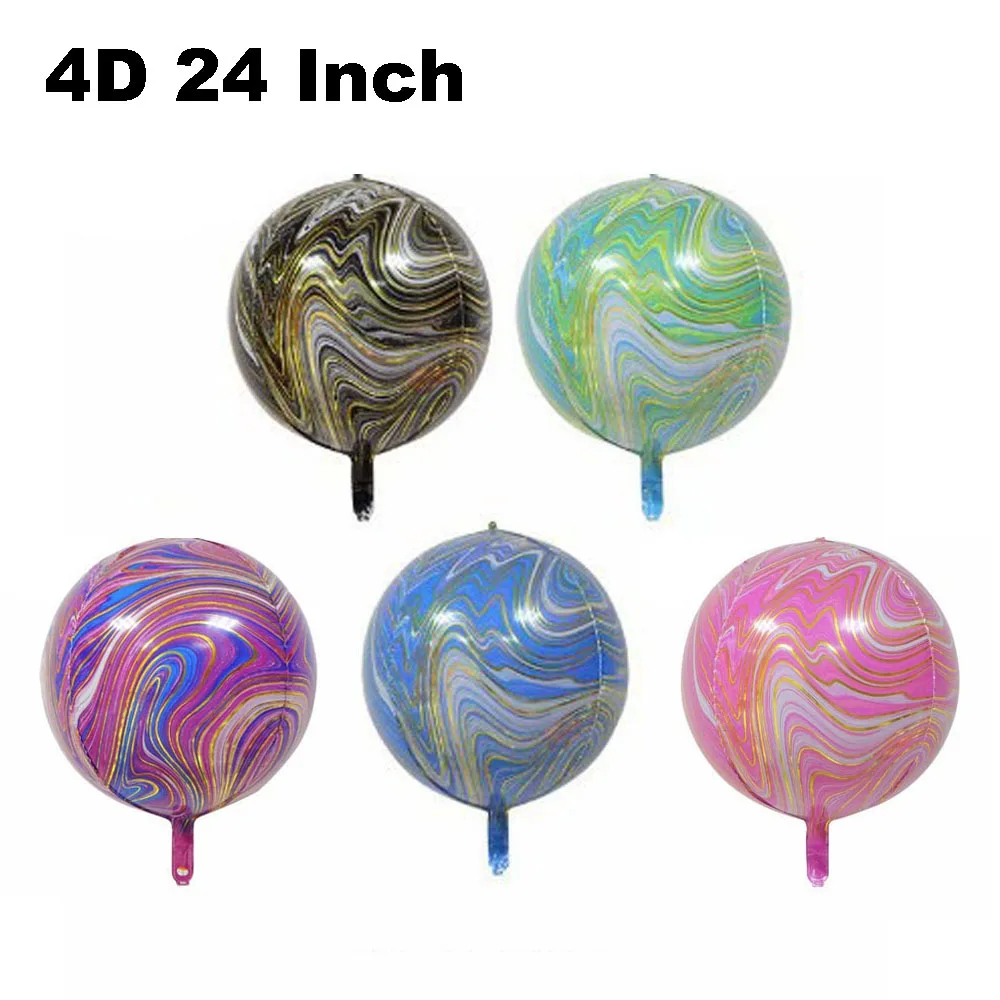 6/12pcs 24 Inch Agate Big Balloons 4D Round Aluminum Foil Balloon for Wedding Gender Reveal Birthday Party Ceremony Decoration
6/12pcs 24 Inch Agate Big Balloons 4D Round Aluminum Foil Balloon for Wedding Gender Reveal Birthday Party Ceremony Decoration