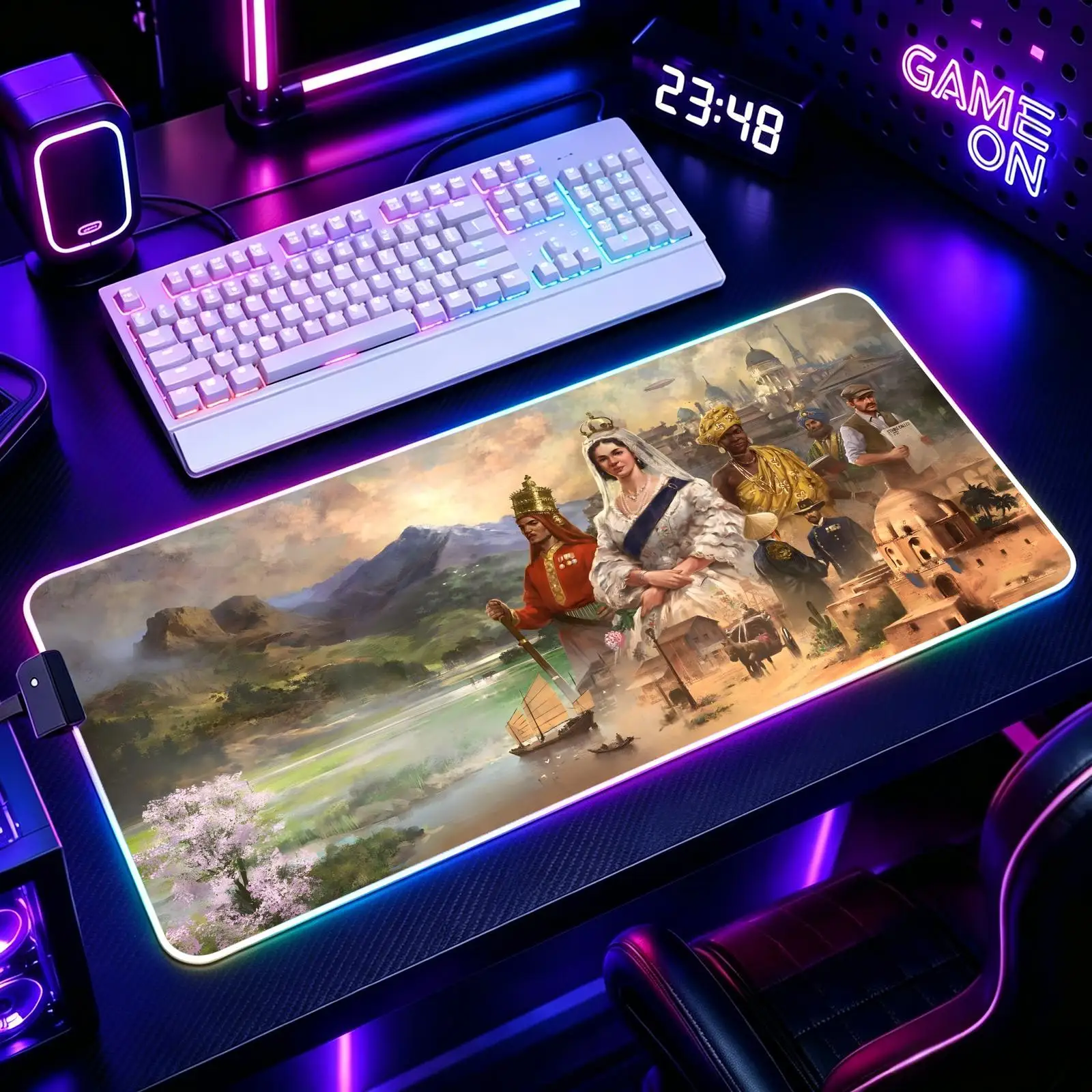 Mouse Pad RGB Color Changing Gaming Mouse Pad, Stitched Edges, XXL Large Keyboard Desk Mat hot game Victoria 3
Mouse Pad RGB Color Changing Gaming Mouse Pad, Stitched Edges, XXL Large Keyboard Desk Mat hot game Victoria 3