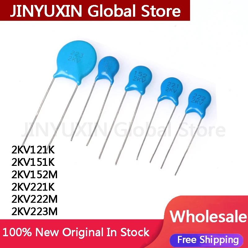 20Pcs 2KV121K 2KV151K 2KV152M 2KV221K 2KV222M 2KV223M High Voltage Ceramic Capacitor In Stock Wholesale
20Pcs 2KV121K 2KV151K 2KV152M 2KV221K 2KV222M 2KV223M High Voltage Ceramic Capacitor In Stock Wholesale