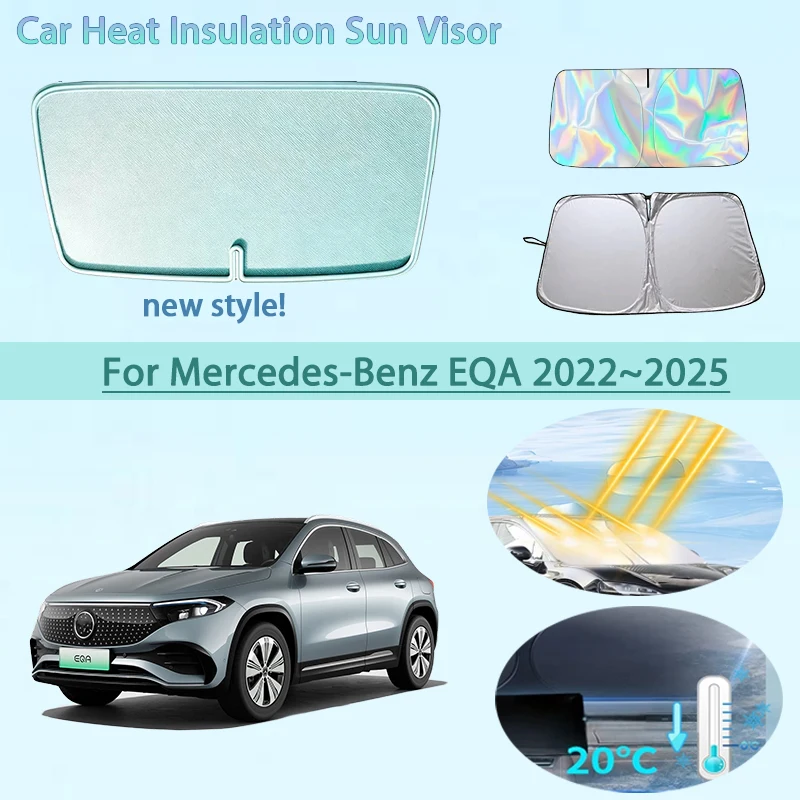 Car Front Windshield Sunshade Heat Insulation Sun Visor Summer Cooling Auto Accessories For Mercedes-Benz EQA 2022~2025 Foldable
Car Front Windshield Sunshade Heat Insulation Sun Visor Summer Cooling Auto Accessories For Mercedes-Benz EQA 2022~2025 Foldable