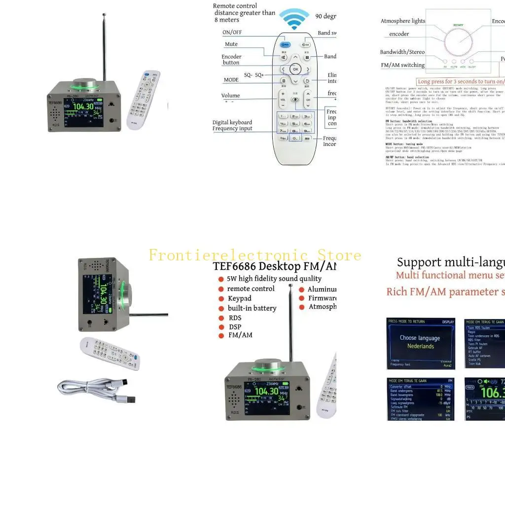 G8DB TEF6686 Portable Desktop Digital Radio with Full Band Reception Integrated
G8DB TEF6686 Portable Desktop Digital Radio with Full Band Reception Integrated