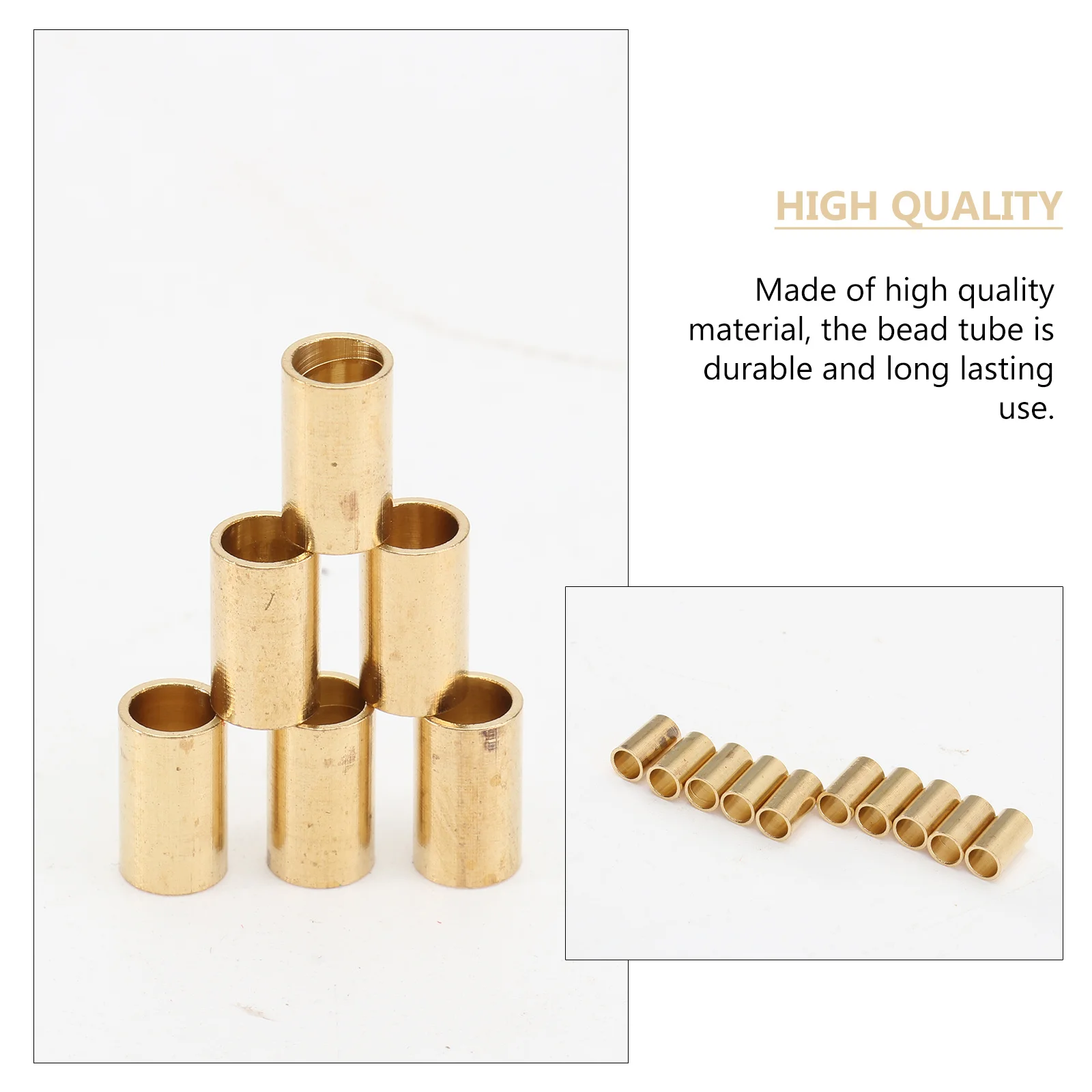10 Pcs Brass Jewelry Tube Cover DIY Craft Accessory Plant Holder Spacer Beads Handmade
10 Pcs Brass Jewelry Tube Cover DIY Craft Accessory Plant Holder Spacer Beads Handmade