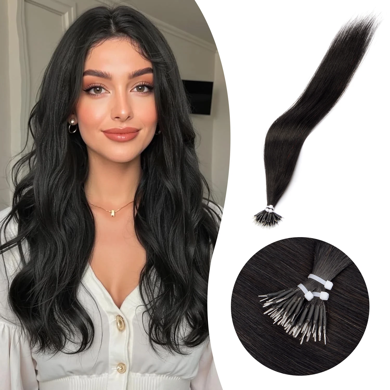 Nano Rings Наращивание человеческих волос Micro Link Машина для наращивания волос Remy PreBond Прямые нано-бусины Кончик 12, 16, 20 дюймов 50 прядей
Nano Rings Наращивание человеческих волос Micro Link Машина для наращивания волос Remy PreBond Прямые нано-бусины Кончик 12, 16, 20 дюймов 50 прядей