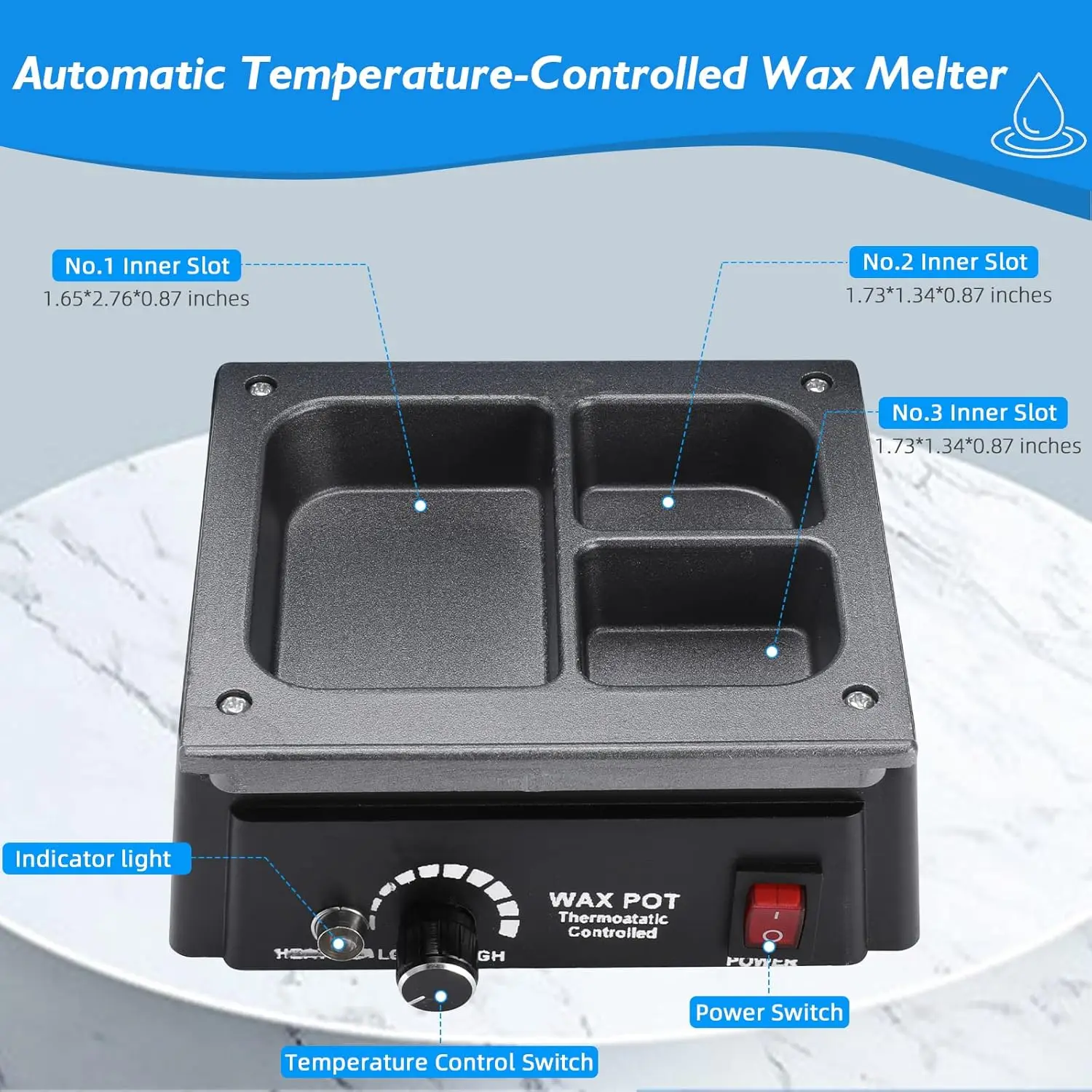 Dental Lab Analog Wax Pot-Automatic Temperature-Controlled Wax Melter-Dental Wax Melter Lab Equipment
Dental Lab Analog Wax Pot-Automatic Temperature-Controlled Wax Melter-Dental Wax Melter Lab Equipment