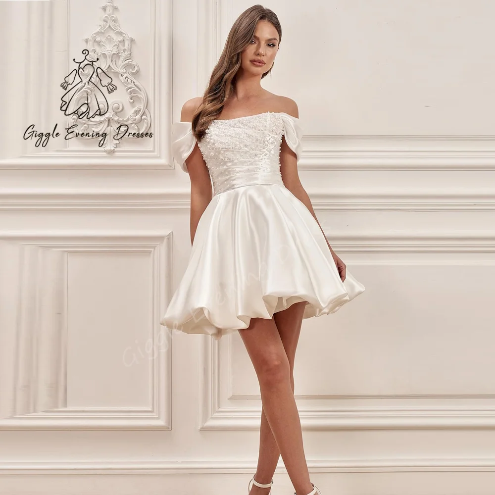 Customized Giggle Evening Dress A-Line Off-the-shoulder Pearls Lace Up Ruched elegant Formal Saudi evening dress for women 2024
Customized Giggle Evening Dress A-Line Off-the-shoulder Pearls Lace Up Ruched elegant Formal Saudi evening dress for women 2024