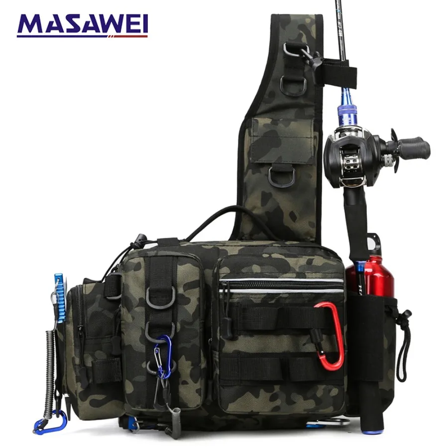 【New Arrival】Camouflage Fishing Tackle Sling Bag, Waterproof Outdoor Crossbody Waist Pack with Rod Holder & Water Bottle Pouch
【New Arrival】Camouflage Fishing Tackle Sling Bag, Waterproof Outdoor Crossbody Waist Pack with Rod Holder & Water Bottle Pouch