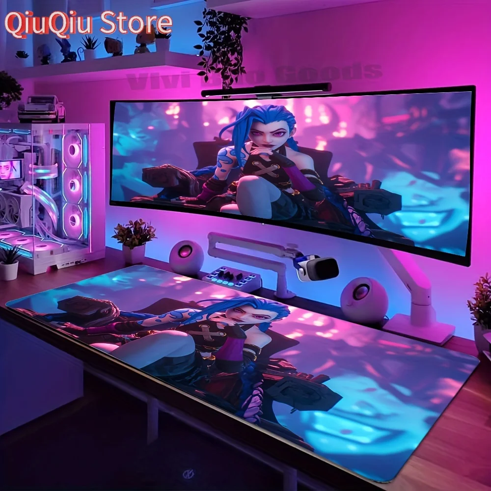 1pc J-JINX-Themed Large Gaming Mouse Pad - High-Definition Non-Slip Rubber Base, Vibrant Anime Design for Gamers, Office & Home
1pc J-JINX-Themed Large Gaming Mouse Pad - High-Definition Non-Slip Rubber Base, Vibrant Anime Design for Gamers, Office & Home