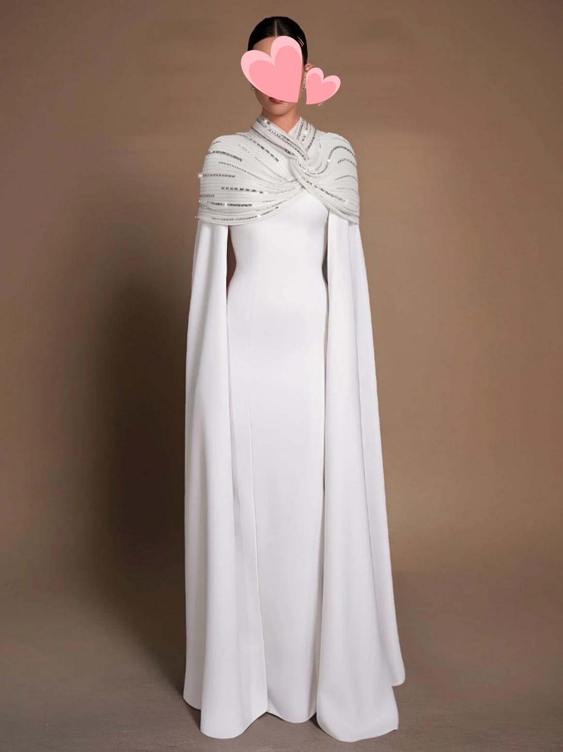 Oisslec Dress Elegant Vintage Sweet White Beads Ruffle Cape Stylish Customize Formal Occasion Prom Dress Evening Party Gowns
Oisslec Dress Elegant Vintage Sweet White Beads Ruffle Cape Stylish Customize Formal Occasion Prom Dress Evening Party Gowns