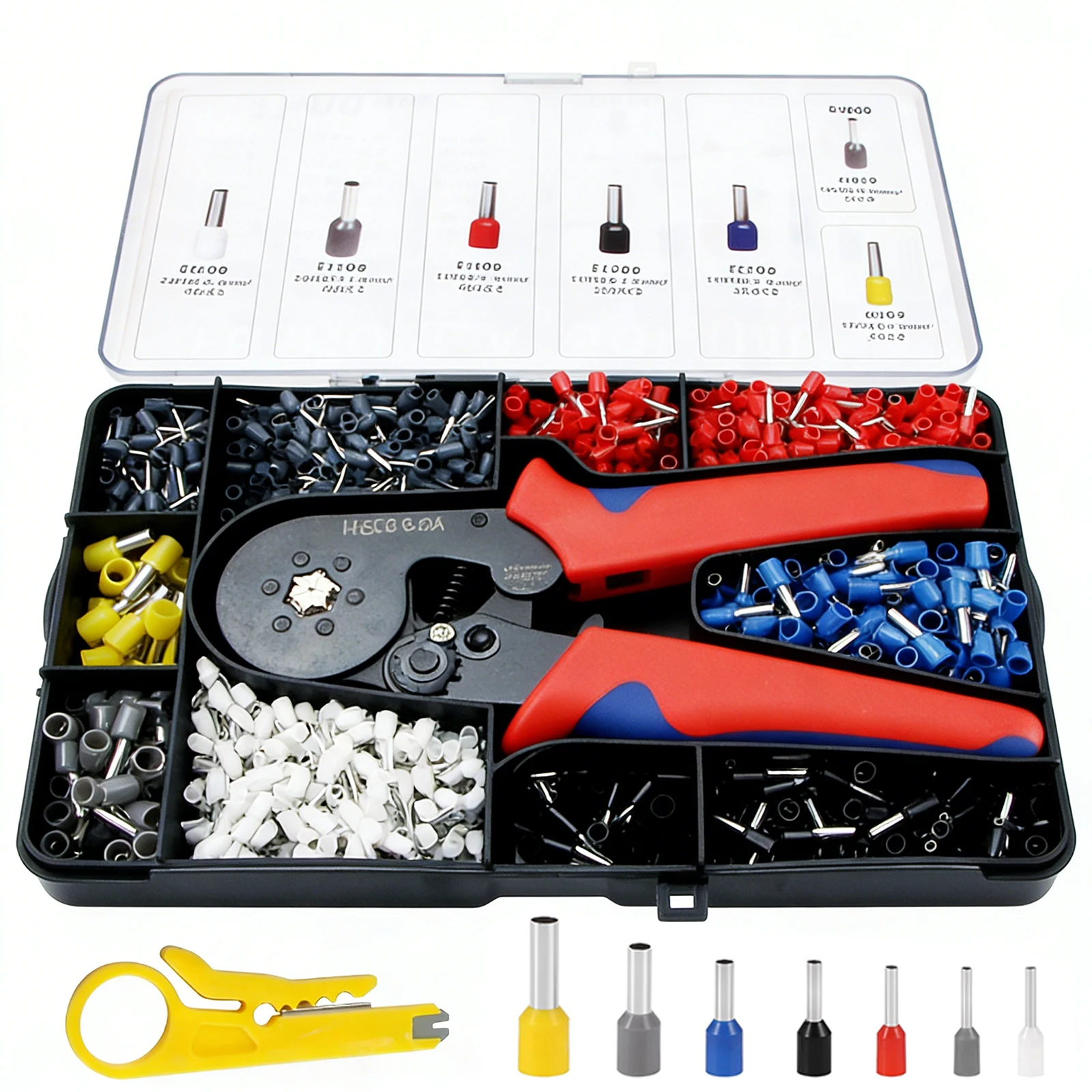 Crimper Plier HSC8 6-6A 0.25-6mm² 24-10AWG For Ferrule Tubular Terminals Ferrule Crimping Clamp Set Wire Head Electrician Tool
Crimper Plier HSC8 6-6A 0.25-6mm² 24-10AWG For Ferrule Tubular Terminals Ferrule Crimping Clamp Set Wire Head Electrician Tool