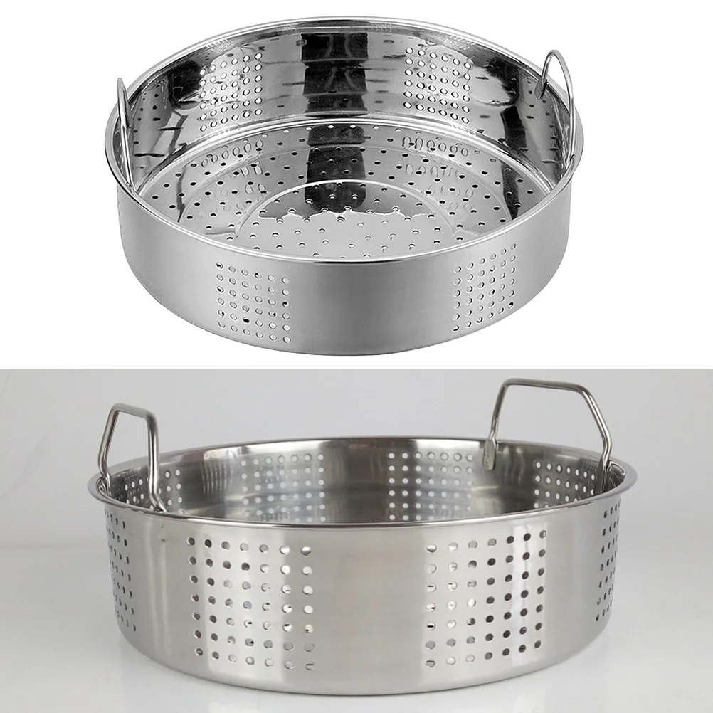 27cm Food Steamer Basket Practical Stainless Steel Handles Steamer Thicken Bun Steamer Grid for Home Kitchen Restaurant (Silver)
27cm Food Steamer Basket Practical Stainless Steel Handles Steamer Thicken Bun Steamer Grid for Home Kitchen Restaurant (Silver)