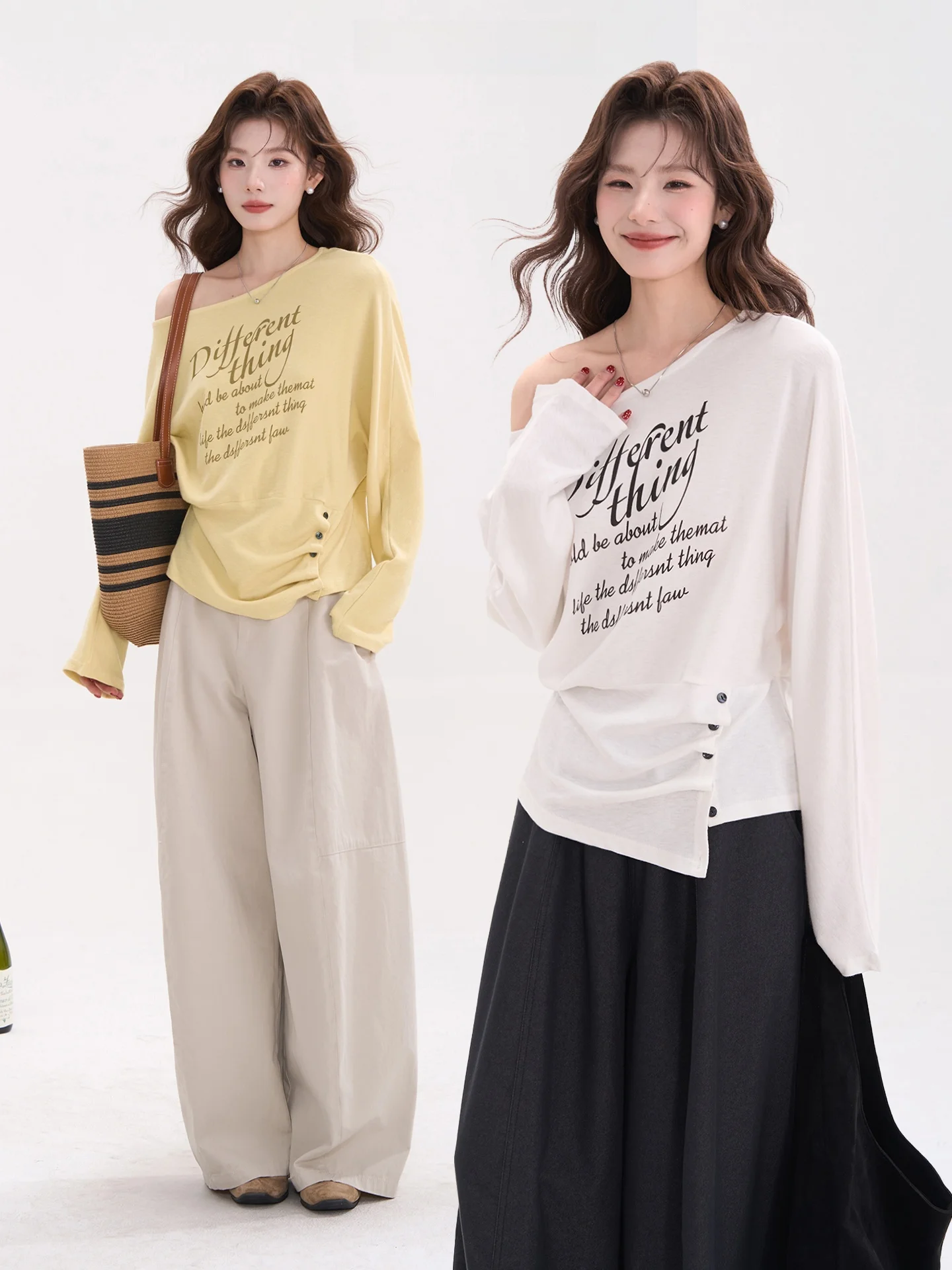 Handwritten Poem Long Sve T-irt Women's Loose Fit Comfortable Breathable Cotton Blend Printed Letter Casual Top
Handwritten Poem Long Sve T-irt Women's Loose Fit Comfortable Breathable Cotton Blend Printed Letter Casual Top