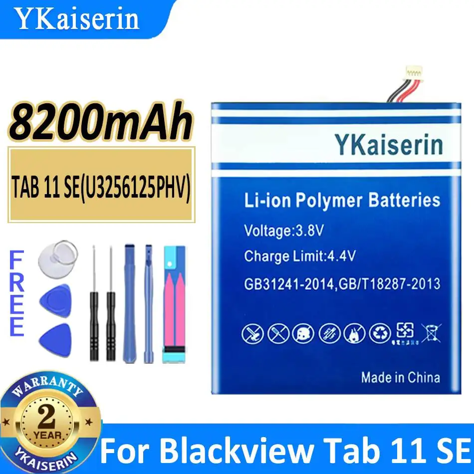 Good Low-Temperature Performance 8200mAh Premium Replacement Tablet Battery For Blackview Tab 11 SE SE U3256125PHV
Good Low-Temperature Performance 8200mAh Premium Replacement Tablet Battery For Blackview Tab 11 SE SE U3256125PHV