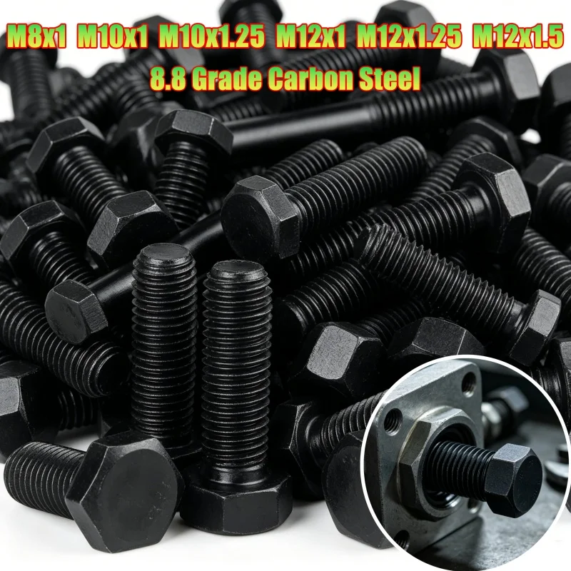 Beicai M8 M10 M12 External Outside Hex Hexagon Screw Bolt Black Grade 8.8 Carbon Steel Fine Teeth Hexagon Extension Bolts
Beicai M8 M10 M12 External Outside Hex Hexagon Screw Bolt Black Grade 8.8 Carbon Steel Fine Teeth Hexagon Extension Bolts