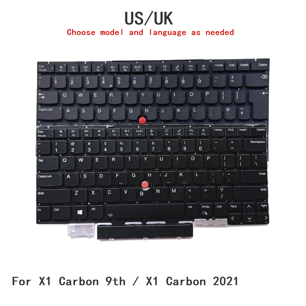 New US UK Language Backlit Keyboard For Lenovo Thinkpad X1 Carbon 9th / X1 Carbon 2021 Notebook PC Replacement Keyboard
New US UK Language Backlit Keyboard For Lenovo Thinkpad X1 Carbon 9th / X1 Carbon 2021 Notebook PC Replacement Keyboard