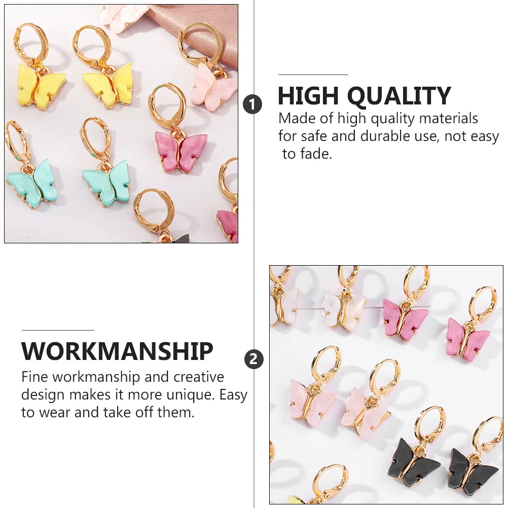 Trendy Butterfly Earrings for Women Studs Metal Earbob Charms Alloy Eardrop Women's 
Trendy Butterfly Earrings for Women Studs Metal Earbob Charms Alloy Eardrop Women's