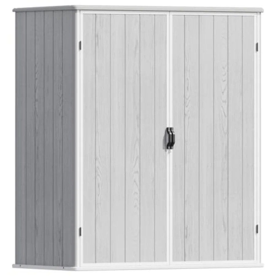 5 Feet Resin Outdoor Storage Shed wi Floor, Plac Waterof Outdoor Storage Cabinet, Gar Organ Shed wi Loable Door for Patio Furni
5 Feet Resin Outdoor Storage Shed wi Floor, Plac Waterof Outdoor Storage Cabinet, Gar Organ Shed wi Loable Door for Patio Furni