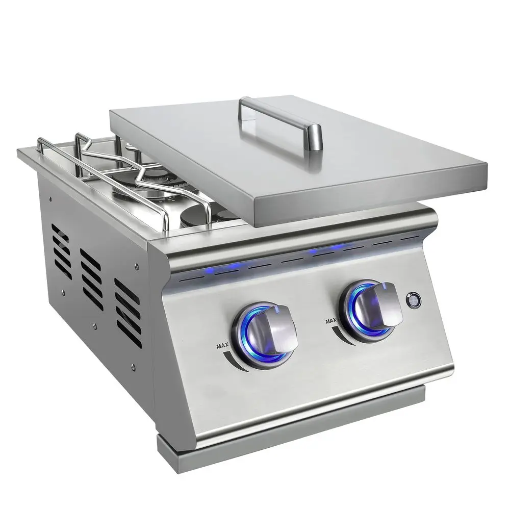Grilling Side Burners for Outdoor Grill, Sturdy 304 Stainless Steel, with Liquid Propane Kit, Dropin Side Burner for Outdoor Ki
Grilling Side Burners for Outdoor Grill, Sturdy 304 Stainless Steel, with Liquid Propane Kit, Dropin Side Burner for Outdoor Ki