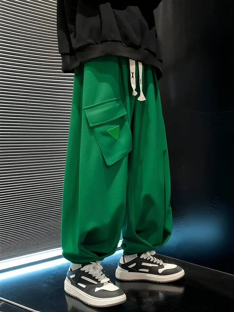 Japanese Harajuku Baggy Pants Men Waffle Wide Leg Casual Jogger Pants Sport Loose Oversize Sweatpants Streetwear
Japanese Harajuku Baggy Pants Men Waffle Wide Leg Casual Jogger Pants Sport Loose Oversize Sweatpants Streetwear