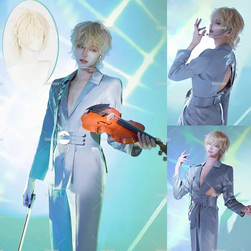 Alien Stage Round 7 Luka Cosplay Costume Wig Uniform Women Men Halloween Carnival Party Play Role Clothes Prop
Alien Stage Round 7 Luka Cosplay Costume Wig Uniform Women Men Halloween Carnival Party Play Role Clothes Prop
