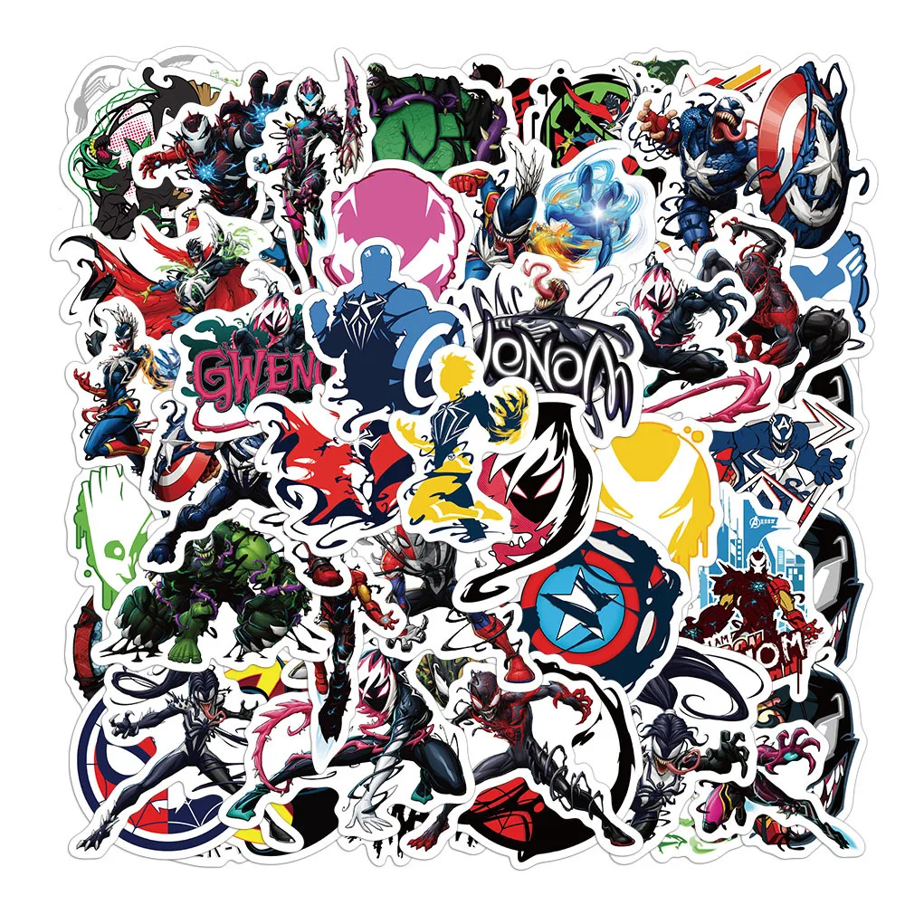 50pcs Cartoon Avengers & Venom Graffiti Stickers Waterproof Diy Decals For Phone Laptop Notebook Thermos Water Bottle Ipad Decor
50pcs Cartoon Avengers & Venom Graffiti Stickers Waterproof Diy Decals For Phone Laptop Notebook Thermos Water Bottle Ipad Decor