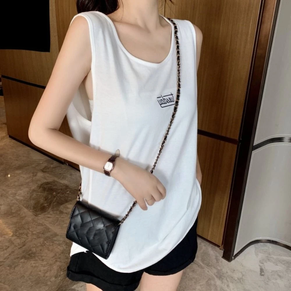 Soft Loose Sleeveless T Shirt Large Size Simple Vest Top Women Thin Summer Clothes Casual Tank Top Summer
Soft Loose Sleeveless T Shirt Large Size Simple Vest Top Women Thin Summer Clothes Casual Tank Top Summer