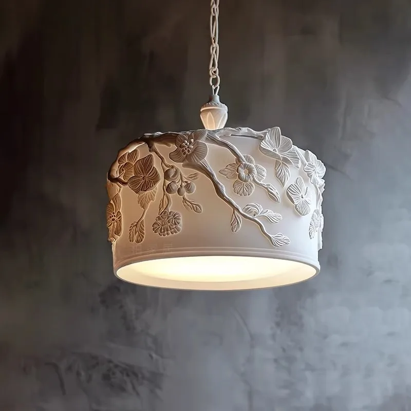 French Carved Pendant Lights Corridor Restaurant Kitchen Island Bedroom Bedside Hanging Lamps White Fiberglass Resin Chandelier
French Carved Pendant Lights Corridor Restaurant Kitchen Island Bedroom Bedside Hanging Lamps White Fiberglass Resin Chandelier