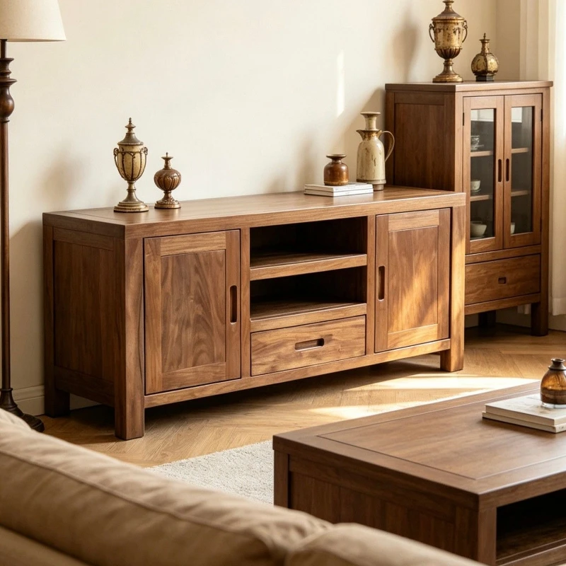 cream wind solid wood dining side cabinet simple independent storage locker living room furniture with drawers TV cabinet
cream wind solid wood dining side cabinet simple independent storage locker living room furniture with drawers TV cabinet