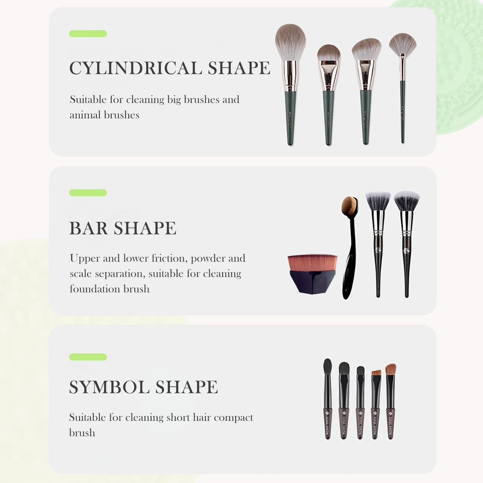 3pcs Brush Mat Silicone Makeup Scrubber Cup For Deep Clean Home Beauty Brush Cleaning Cup Beauty Salon Use Makeup Accessories
3pcs Brush Mat Silicone Makeup Scrubber Cup For Deep Clean Home Beauty Brush Cleaning Cup Beauty Salon Use Makeup Accessories