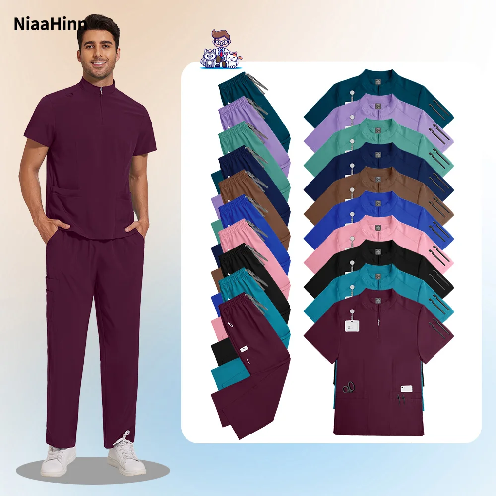 Niaahinn модная стоматологическая клиника медицинский скраб униформа комплект мужская больничная одежда для врачей аксессуары для медсестер комплект спецодежды для салона красоты 
Niaahinn модная стоматологическая клиника медицинский скраб униформа комплект мужская больничная одежда для врачей аксессуары для медсестер комплект спецодежды для салона красоты