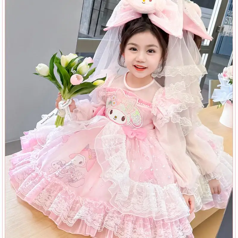 Sanrio Y2K платье для девочек My Melody Cinnamoroll Kawaii аниме модное детское кружевное платье принцессы с длинными рукавами детская одежда новая
Sanrio Y2K платье для девочек My Melody Cinnamoroll Kawaii аниме модное детское кружевное платье принцессы с длинными рукавами детская одежда новая
