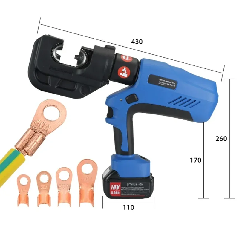 Electric Hydraulic Pliers For Cold Pressing Terminal U-type 5-300A Copper Aluminium Terminal Crimping Pliers EZ-400
Electric Hydraulic Pliers For Cold Pressing Terminal U-type 5-300A Copper Aluminium Terminal Crimping Pliers EZ-400