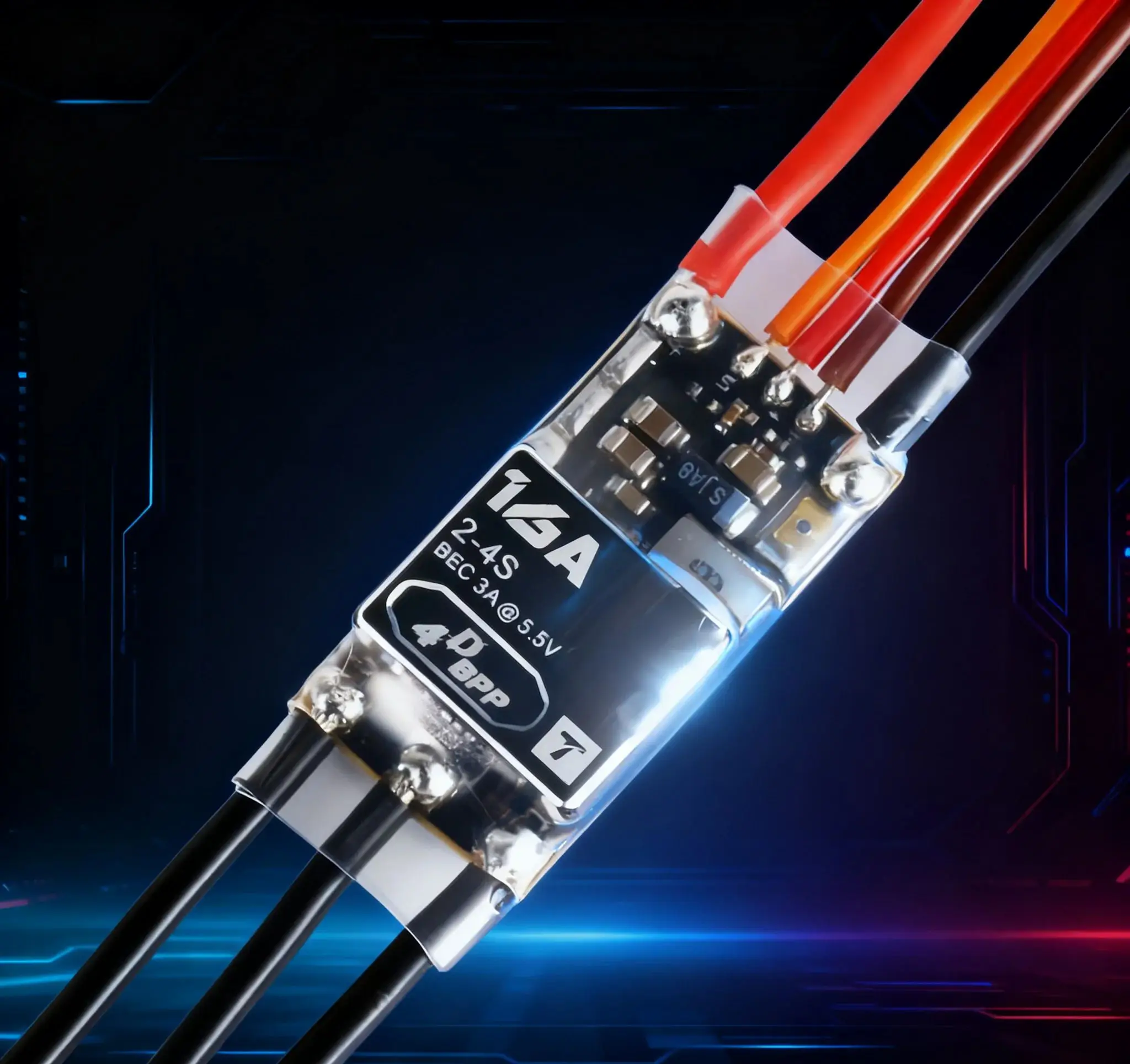 T-Motor F3P 4in1 ESC 35A 3-6S Электронный контроль скорости для FPV Freestyle Drone с контроллером полета BPP-4D AM16A
T-Motor F3P 4in1 ESC 35A 3-6S Электронный контроль скорости для FPV Freestyle Drone с контроллером полета BPP-4D AM16A