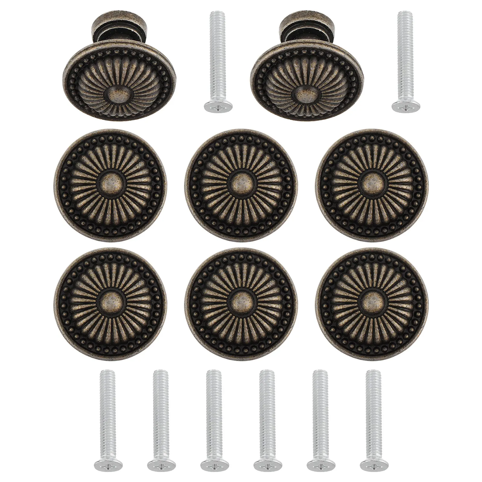 8 set 8 Sets Pulls Zinc Alloy Furniture Handles Round Decorative Knobs Vintage Dresser Handles Cabinet Door Hardware
8 set 8 Sets Pulls Zinc Alloy Furniture Handles Round Decorative Knobs Vintage Dresser Handles Cabinet Door Hardware