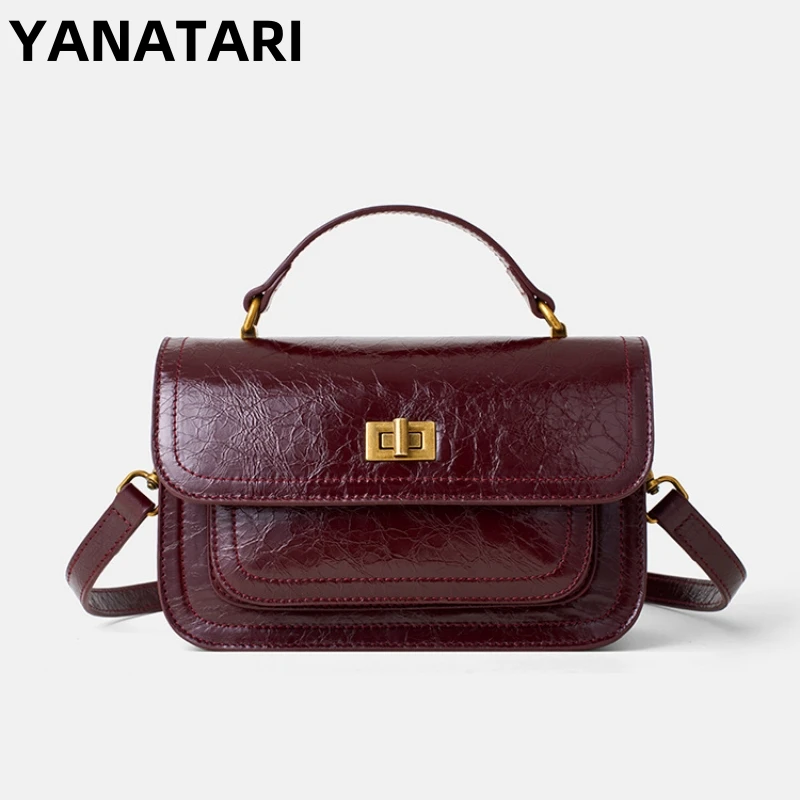 YANATARI Genuine leather woman bag shoulder bag Handbags ladies crossbody bags luxury designer minimalism bag Cattle leather
YANATARI Genuine leather woman bag shoulder bag Handbags ladies crossbody bags luxury designer minimalism bag Cattle leather