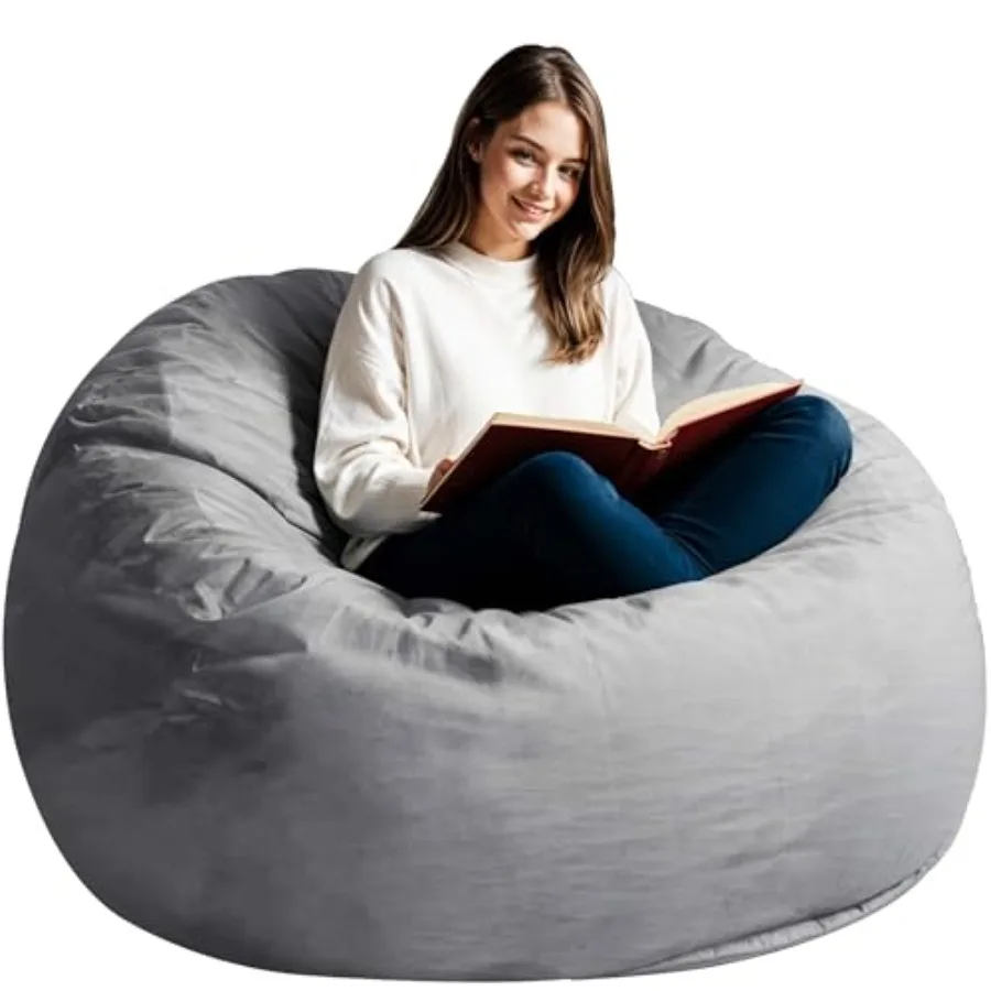 Bean Bag Chair for Adults High-Rebound Memory Foam Bean Bag Sofa with Removable Cover Oversized Bean Bag Couch for Gaming Readi
Bean Bag Chair for Adults High-Rebound Memory Foam Bean Bag Sofa with Removable Cover Oversized Bean Bag Couch for Gaming Readi