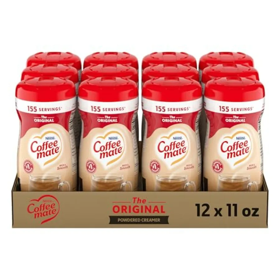 Nestle Coffee mate Coffee Creamer,,Powder Creamer, 11 oz Canister Pack of 12
Nestle Coffee mate Coffee Creamer,,Powder Creamer, 11 oz Canister Pack of 12