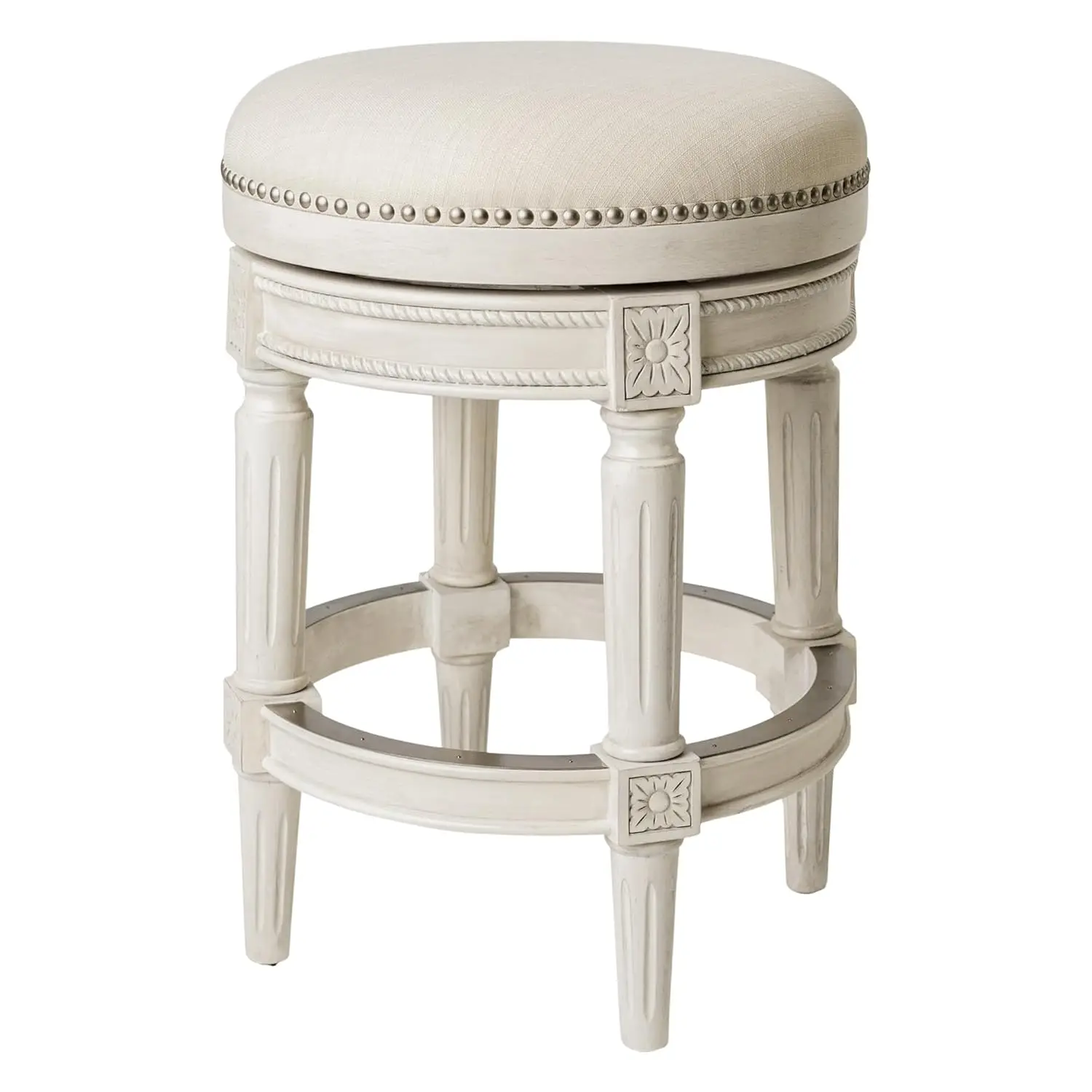 Pullman 26 Inch Tall Backless White Oak Finish Counter Height Upholstered Barstool with Natural Color Fabric, Customized
Pullman 26 Inch Tall Backless White Oak Finish Counter Height Upholstered Barstool with Natural Color Fabric, Customized